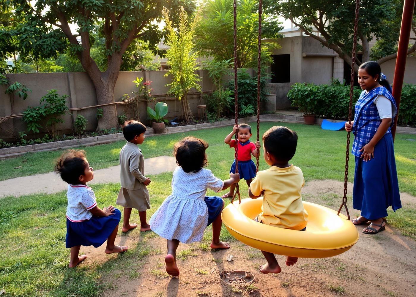 A moment from life at Nurture Kids